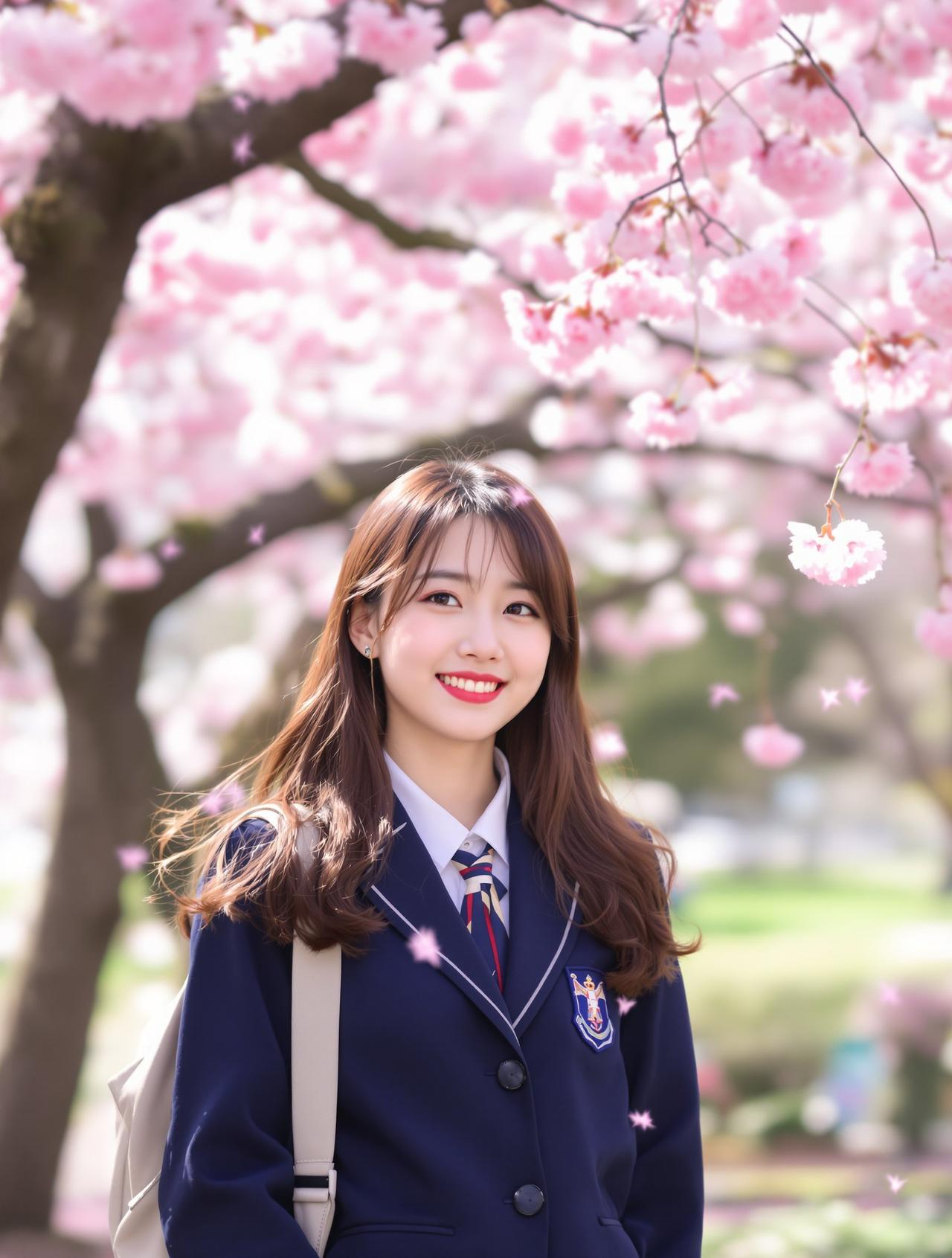 樱花树下 - 沈梦蝶 - cos图JK制服写真作品