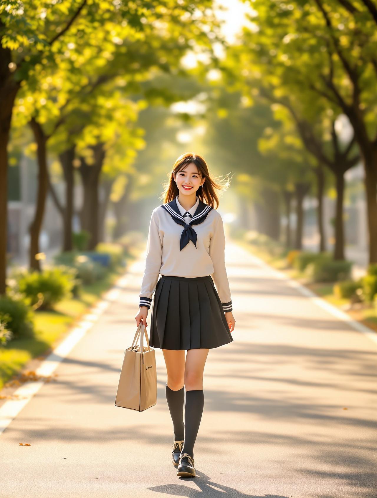 单车恋人 - 韩伊人 - cos图JK制服写真