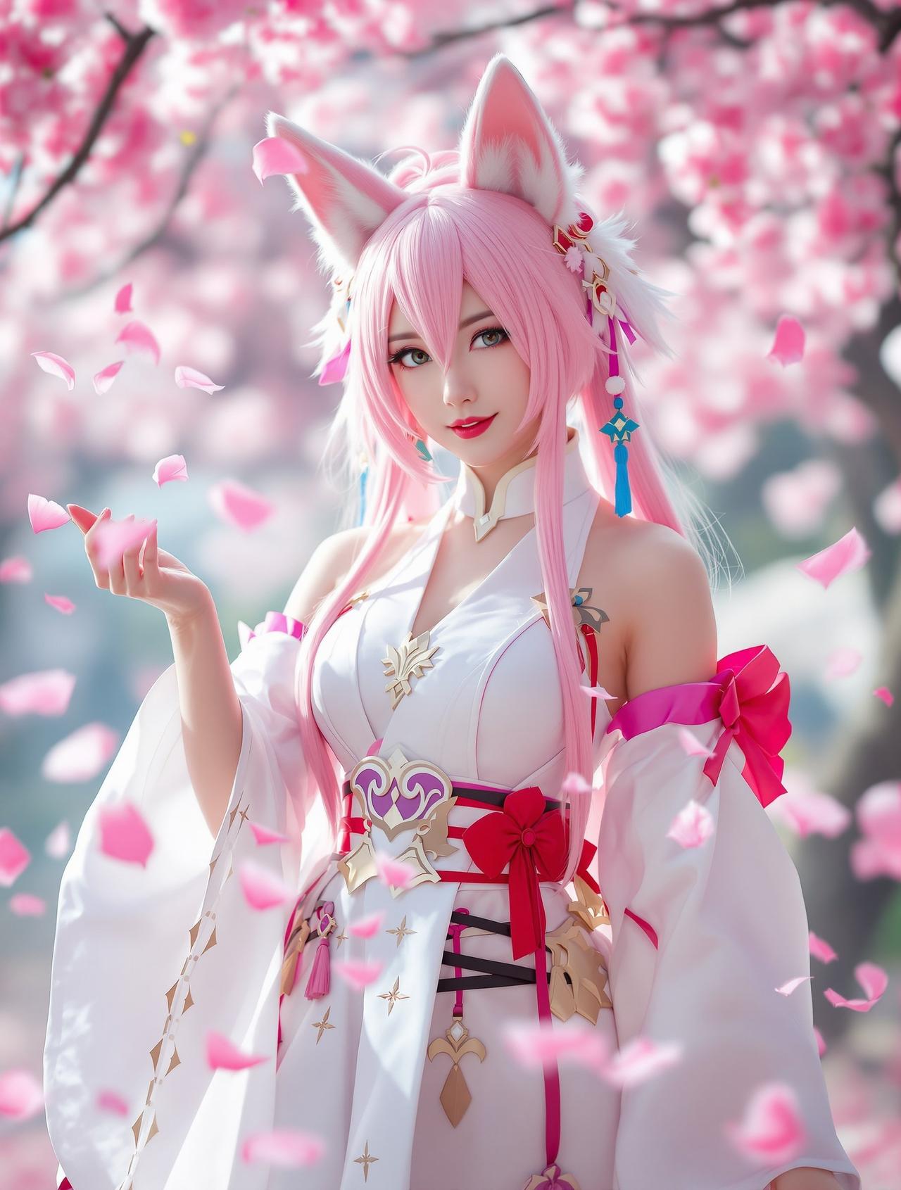 八重神子·樱落 - 杨舒雅 - cos图COSPLAY写真作品