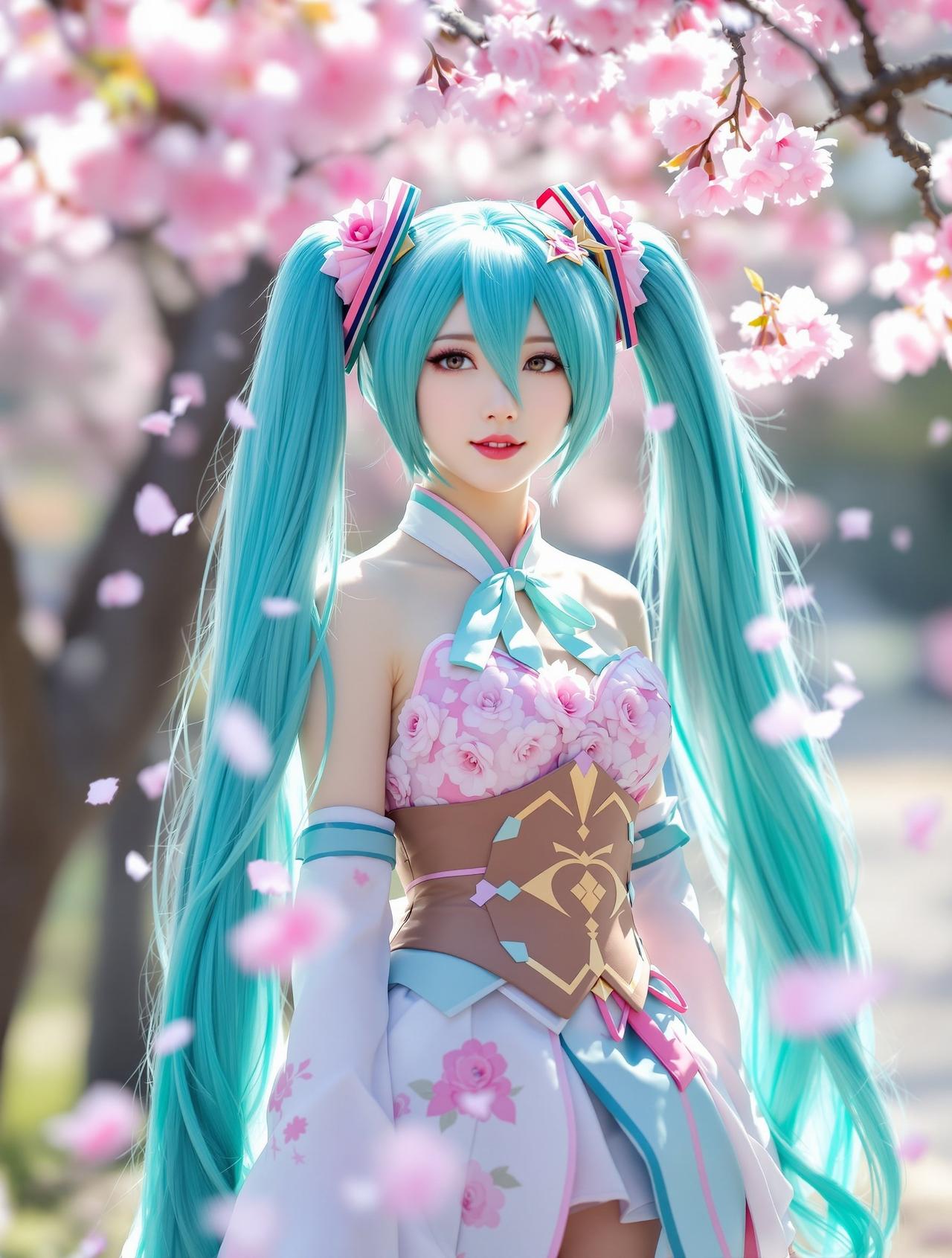 初音未来·樱花祭 - 李沐晴 - cos图COSPLAY写真作品