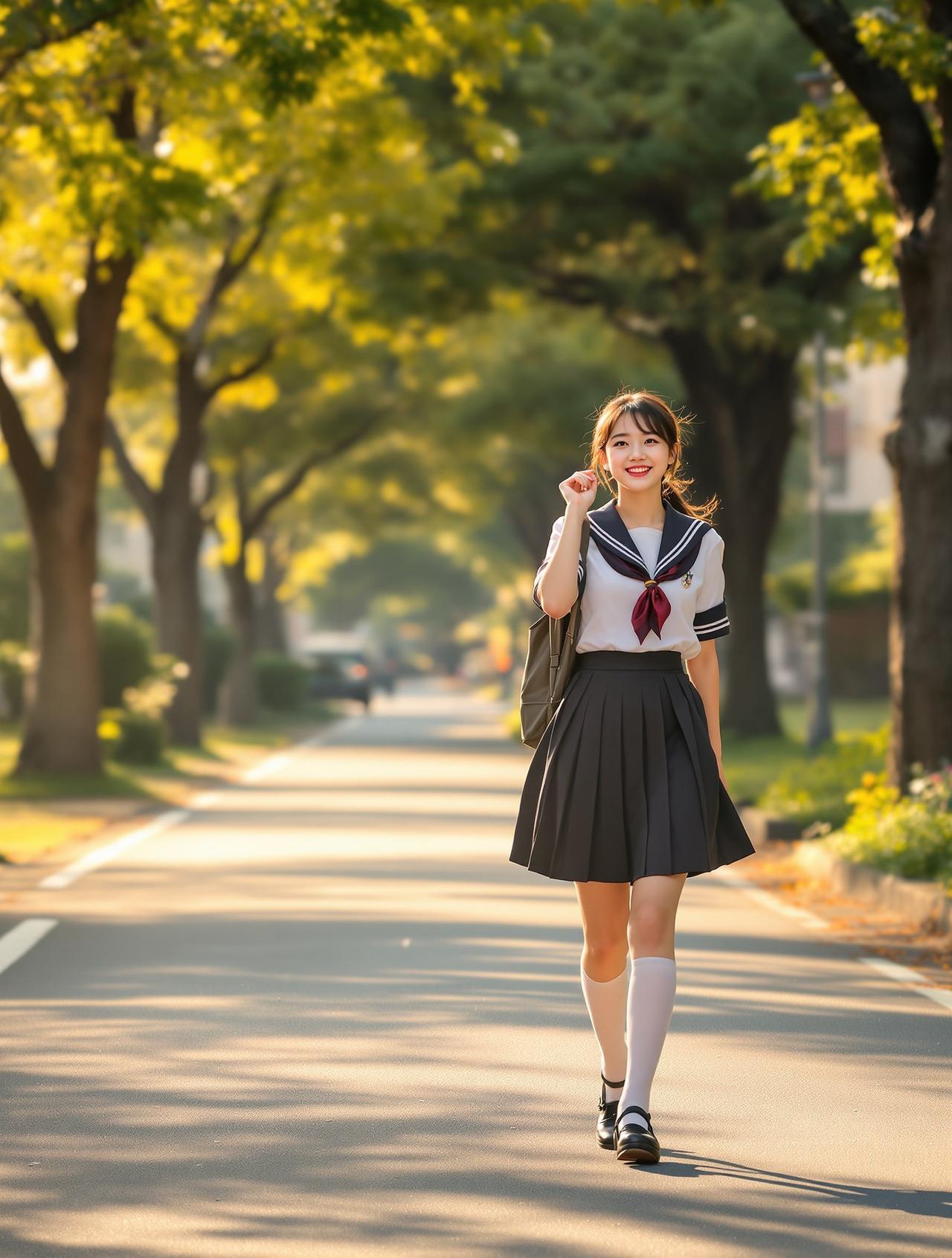 放学路上 - 苏婉儿 - cos图JK制服写真作品