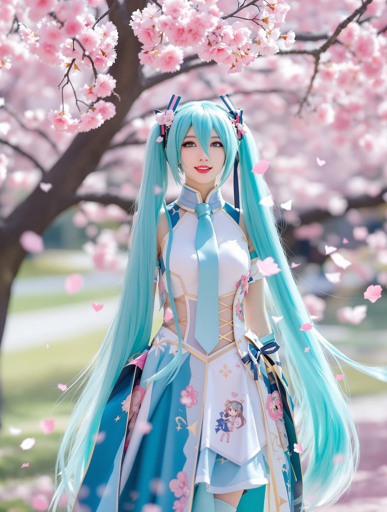 初音未来·樱花祭 - 李沐晴 - cos图写真作品